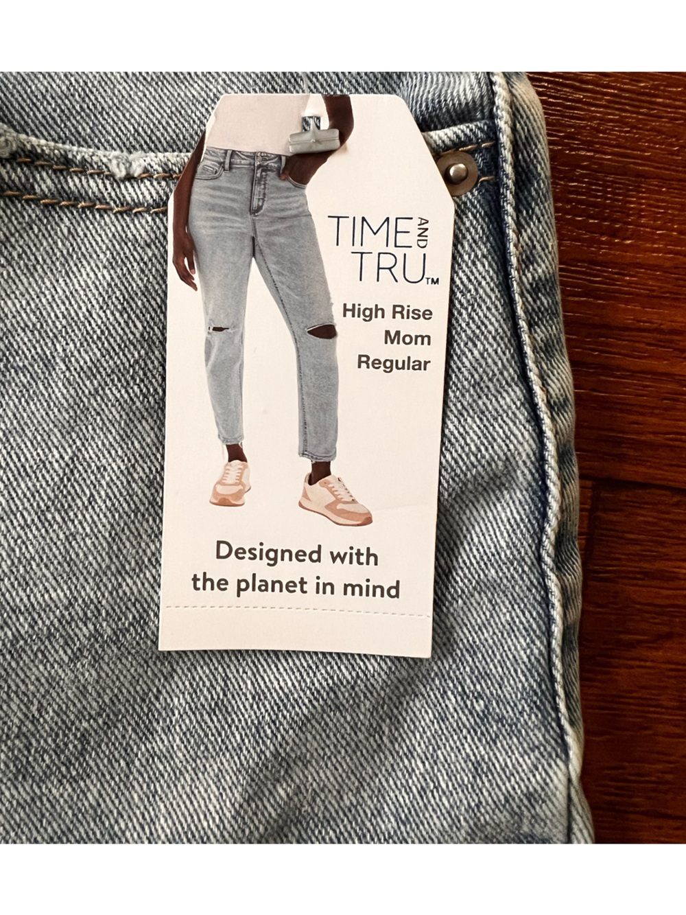 TIME and TRU High Rise Mom Regular